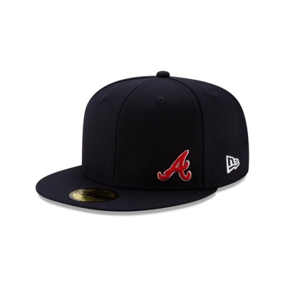 Atlanta Braves Gorra | New Era MLB Flawless 59fifty Fitted Cap Mexico - Azules
